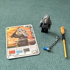 Lego Ninjago Kendo Cole Minifigure + Character Card + Weapons 9551